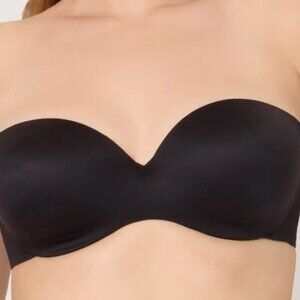 Maidenform Black Underwire Full Coverage Strapless Bra 34D (No Straps incl)